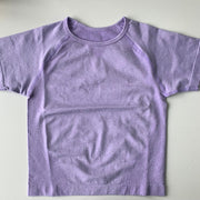 Quick Dry Women Cropped Seamless Short Sleeve Top - yogashopstar.com